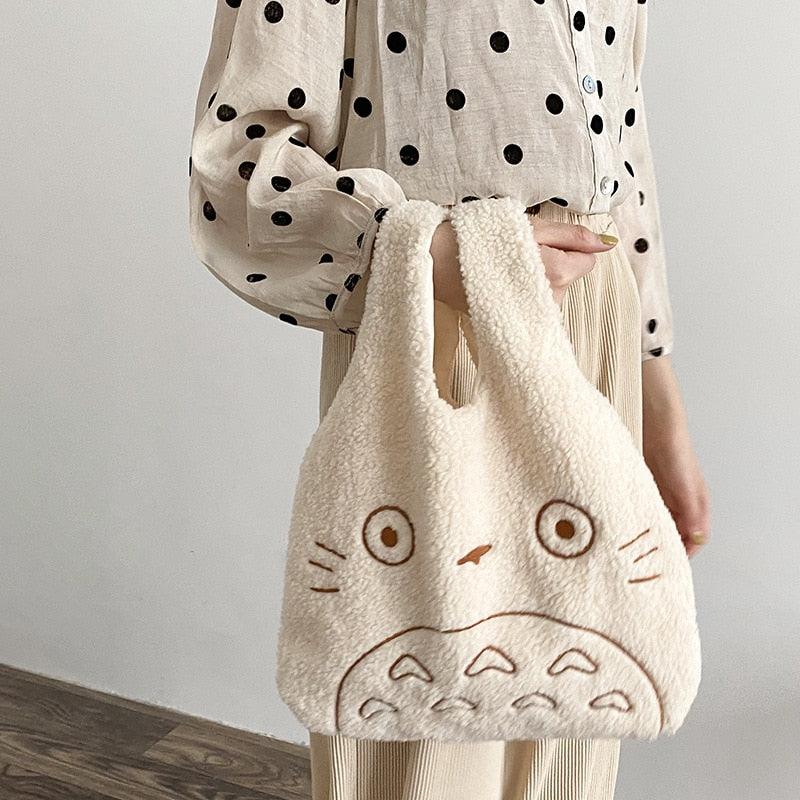 Canvas Tote Bags for Women 2023 Corduroy Large Ladies Cotton Cloth Handbag Cartoon Print Female Shoppers Fashion Fabric Purse - ItemBear.com