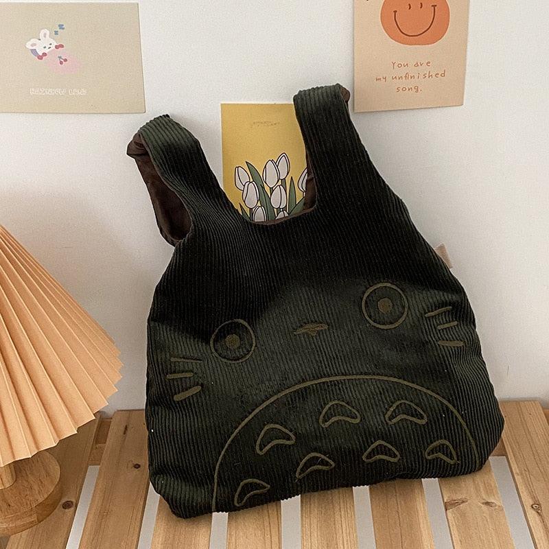 Canvas Tote Bags for Women 2023 Corduroy Large Ladies Cotton Cloth Handbag Cartoon Print Female Shoppers Fashion Fabric Purse - ItemBear.com