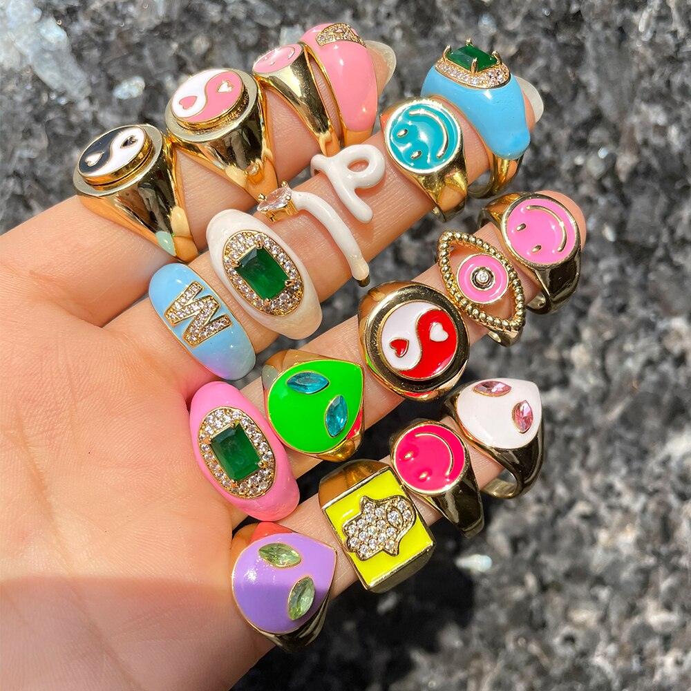 Colorful Sweet Trendy Ring - ItemBear.com