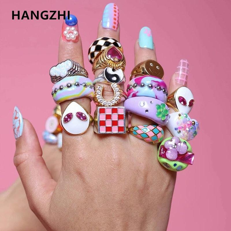 Colorful Sweet Trendy Ring - ItemBear.com