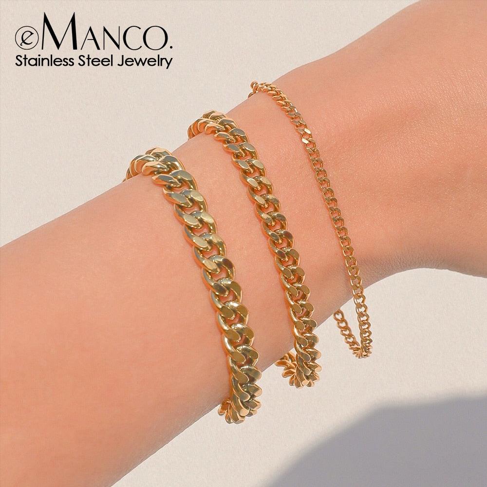 Curb Chain Stainless Steel Bracelet - ItemBear.com