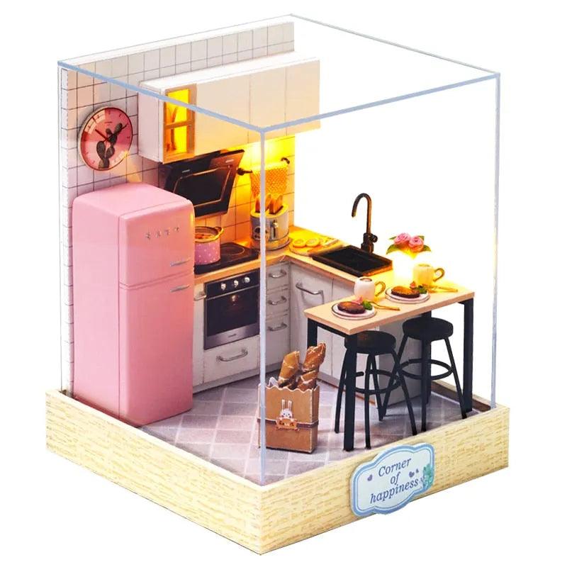 CUTEBEE Doll House Miniature DIY Dollhouse With Furnitures Wooden House Casa Diorama Toys For Children Birthday Gift Z007 - ItemBear.com