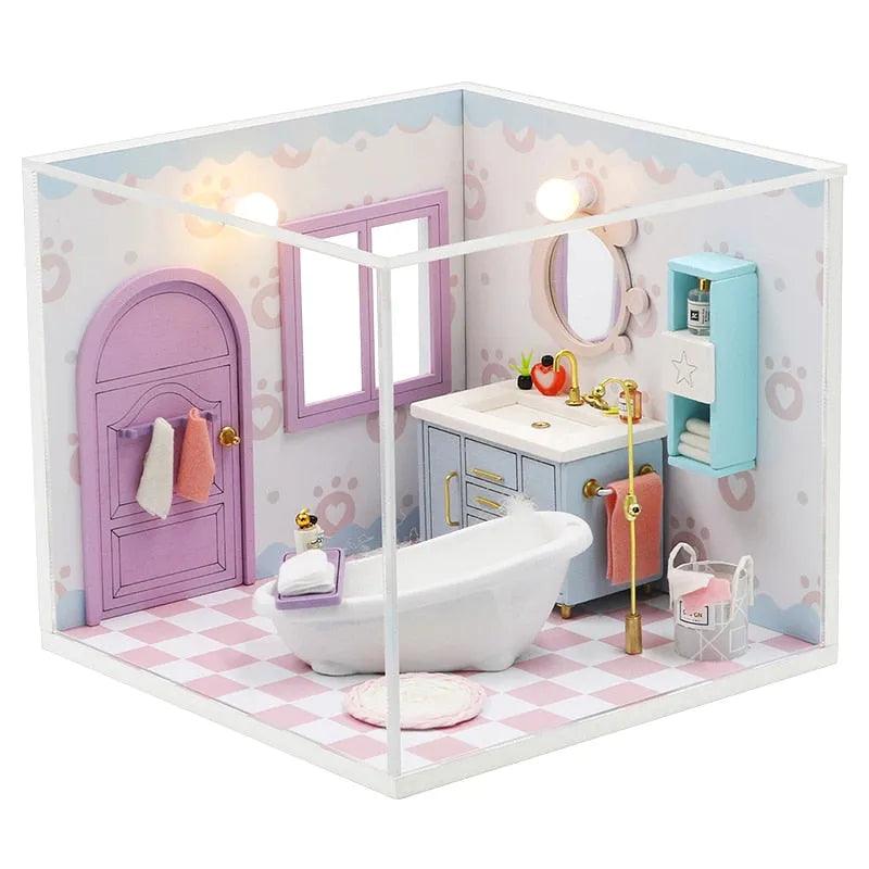 CUTEBEE Doll House Miniature DIY Dollhouse With Furnitures Wooden House Casa Diorama Toys For Children Birthday Gift Z007 - ItemBear.com
