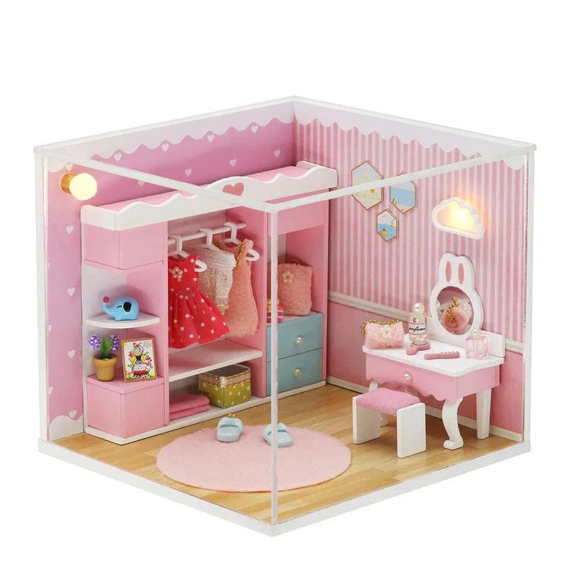 CUTEBEE Doll House Miniature DIY Dollhouse With Furnitures Wooden House Casa Diorama Toys For Children Birthday Gift Z007 - ItemBear.com