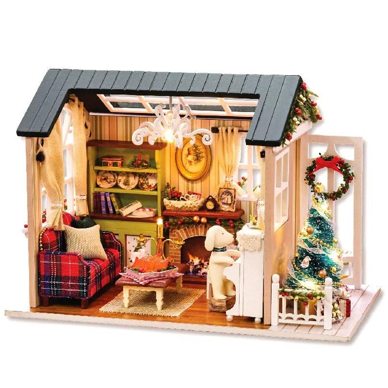 CUTEBEE Doll House Miniature DIY Dollhouse With Furnitures Wooden House Casa Diorama Toys For Children Birthday Gift Z007 - ItemBear.com