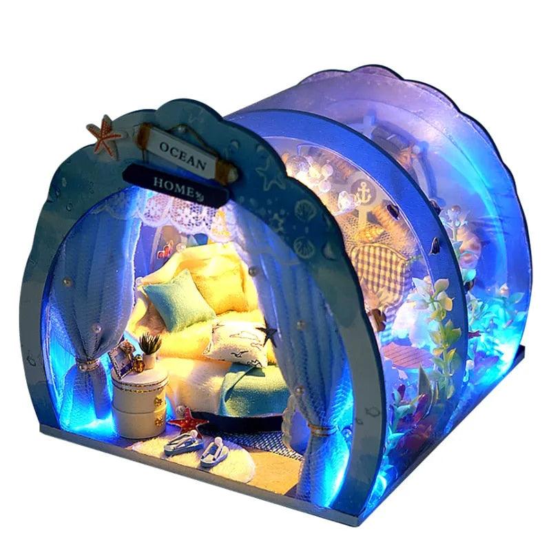 CUTEBEE Doll House Miniature DIY Dollhouse With Furnitures Wooden House Casa Diorama Toys For Children Birthday Gift Z007 - ItemBear.com