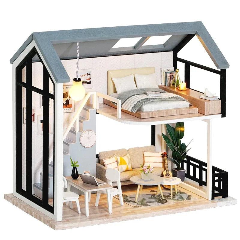 CUTEBEE Doll House Miniature DIY Dollhouse With Furnitures Wooden House Casa Diorama Toys For Children Birthday Gift Z007 - ItemBear.com