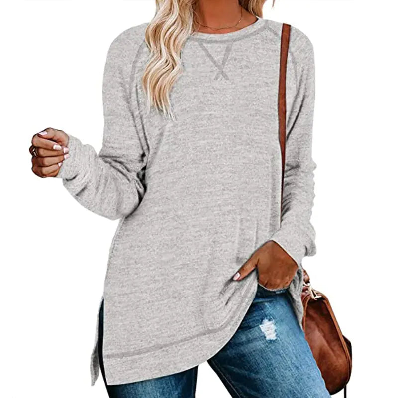 Solid Color Sweater for Women - Autumn/Winter Collection