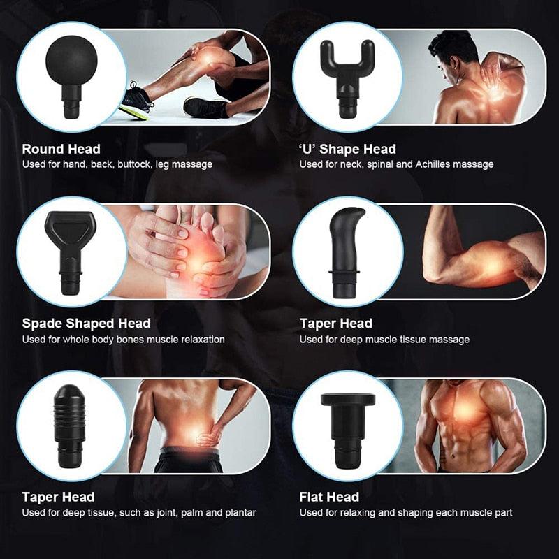 Deep Tissue Muscle Massage Gun 16.8V BRUSHLESS Body Shoulder Neck Massager Exercising Athletes Relaxation Slimming Pain Relief - ItemBear.com