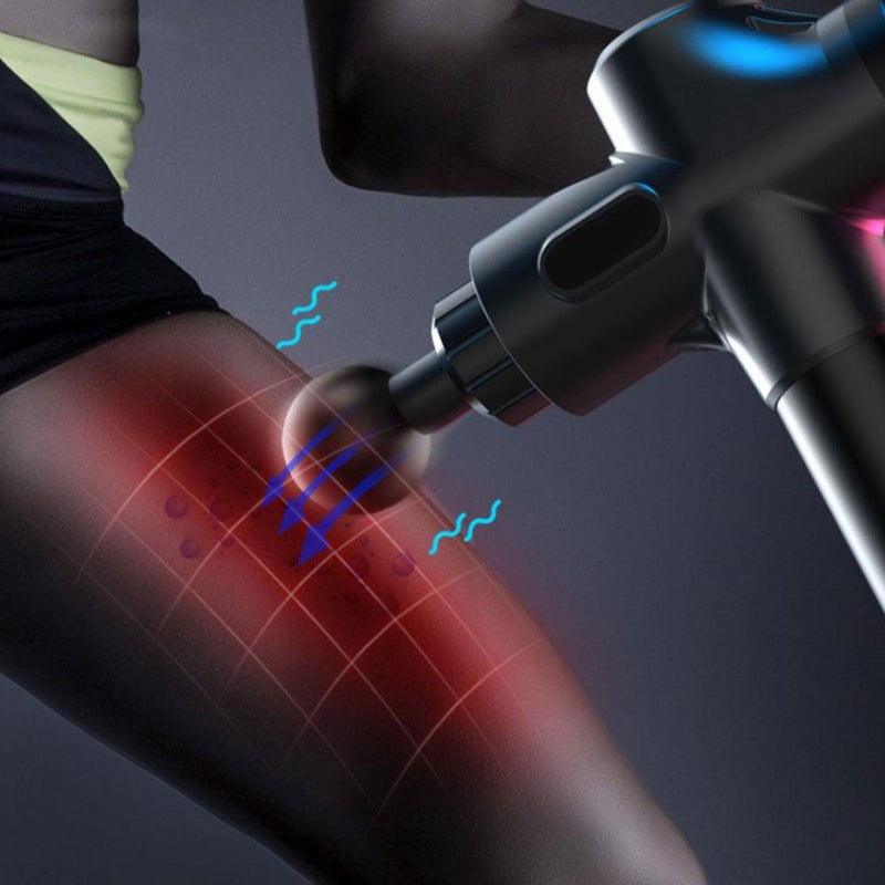 Deep Tissue Muscle Massage Gun 16.8V BRUSHLESS Body Shoulder Neck Massager Exercising Athletes Relaxation Slimming Pain Relief - ItemBear.com