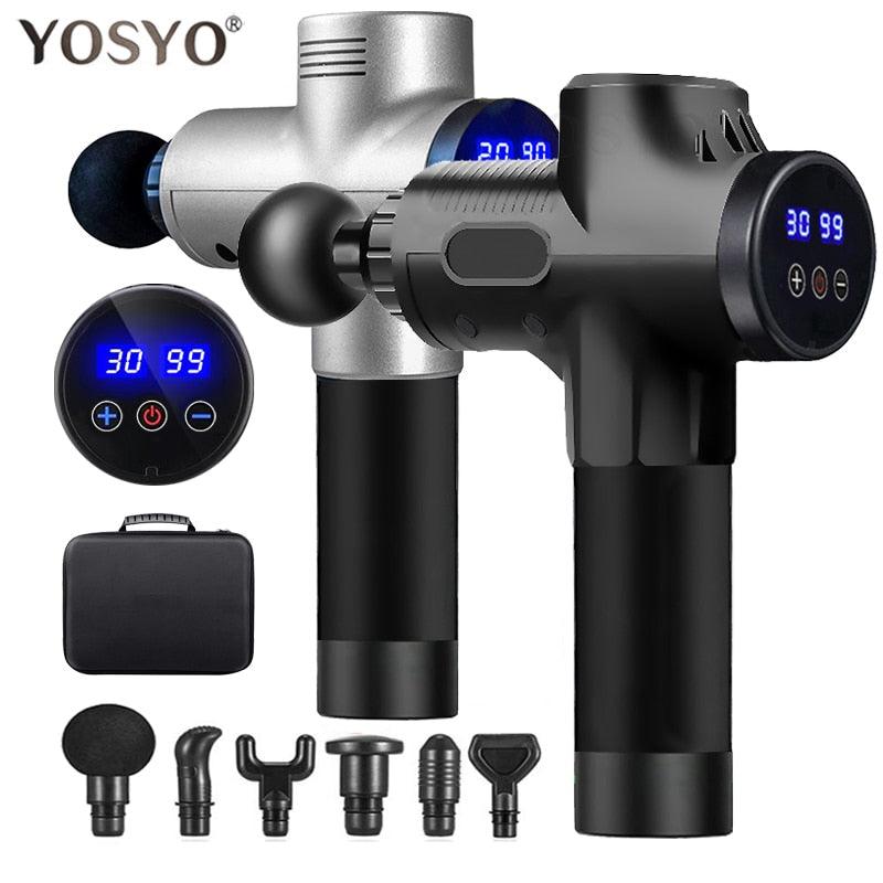 Deep Tissue Muscle Massage Gun 16.8V BRUSHLESS Body Shoulder Neck Massager Exercising Athletes Relaxation Slimming Pain Relief - ItemBear.com