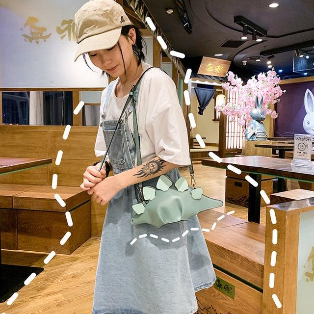 Dinosaur Style Women's Shoulder Bag Purses and Handbags Small Crossbody Bag for Women Casual Animal Clutch Bag Pu Leather - ItemBear.com