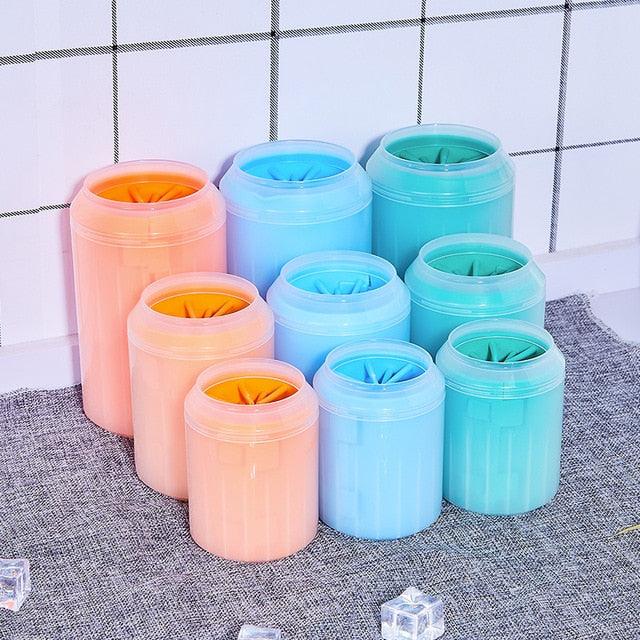 Dog Paw Cleaner Cup Soft Silicone Combs Portable Outdoor Pet towel Foot Washer Paw Clean Brush Quickly Wash Foot Cleaning Bucket - ItemBear.com