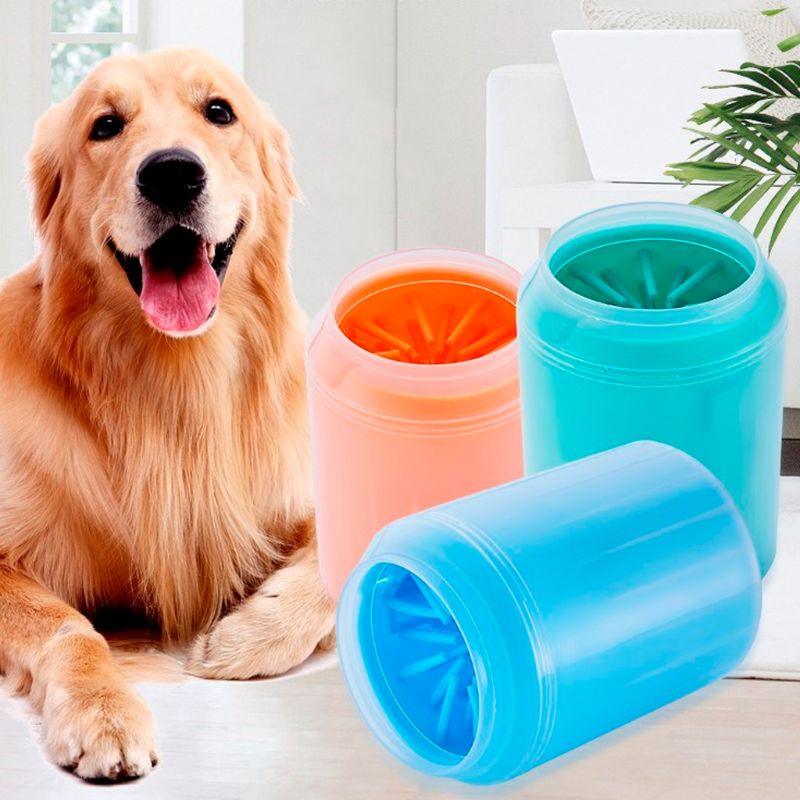 Dog Paw Cleaner Cup Soft Silicone Combs Portable Outdoor Pet towel Foot Washer Paw Clean Brush Quickly Wash Foot Cleaning Bucket - ItemBear.com
