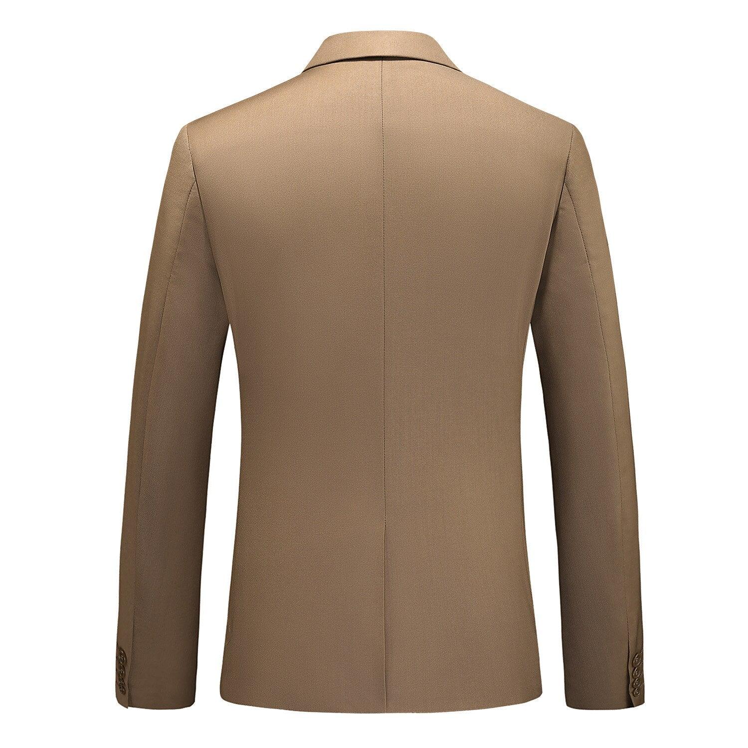 Dreiteiliger Männer Anzug Zweireiher Solide Business Formale Hochzeit Klassische Slim Fit Smoking Weste Jacke Hosen - ItemBear.com