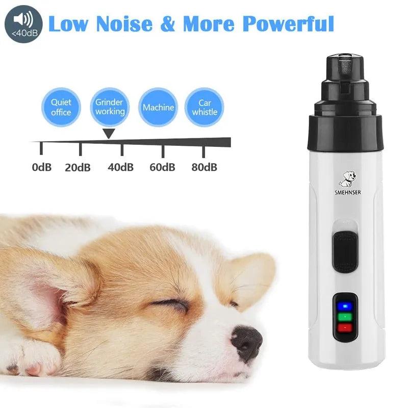 Electric Dog Nail Clippers for Dog Nail Grinders Rechargeable USB Charging Pet Quiet Cat Paws Nail Grooming Trimmer Tools - ItemBear.com