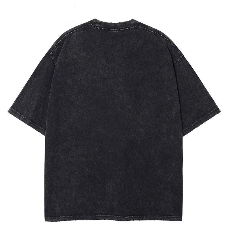 "END GAME" - Eren Vintage Washed Attack On Titan Anime Oversized T-Shirt - ItemBear.com