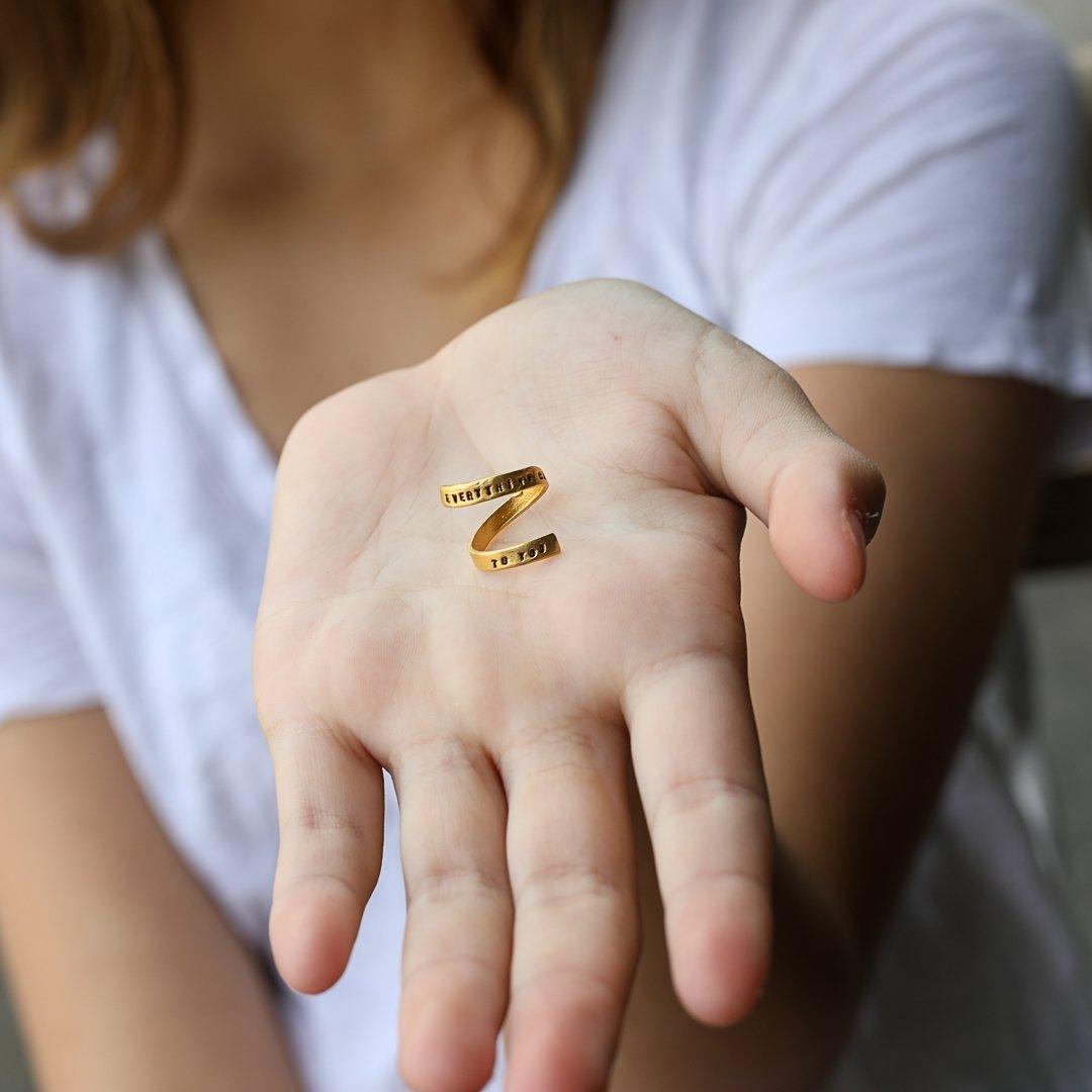 "Everything carries me to you" -Pablo Neruda Wrap Ring - ItemBear.com