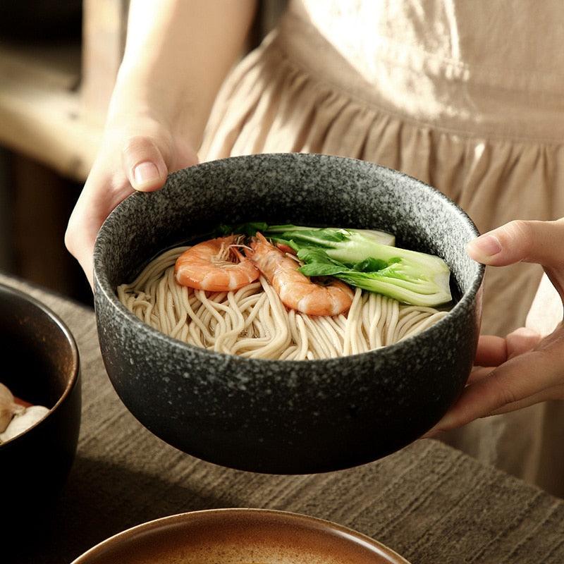 FANCITY Creative Noodle Wrist, Large Ramen Bowl, Ceramic Millet Porridge Bowl, Noodle Bowl, Beef Soup Noodle Bowl - ItemBear.com