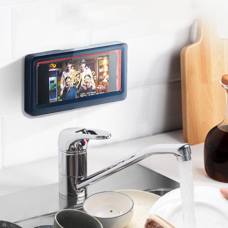 Faroot Punch-Free Bathroom Phone Case Waterproof Mobile Phone Holder Wall Mount Shower Accessories High Quality - ItemBear.com