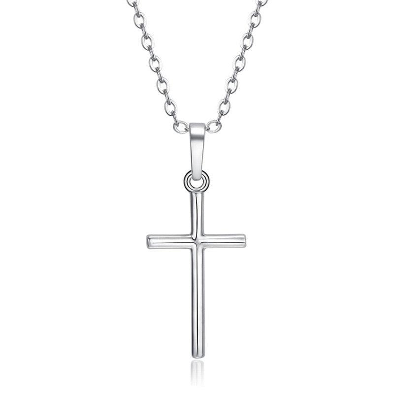 Fashion Female Cross Pendants dropshipping Gold Black Color Crystal Jesus Cross Pendant Necklace Jewelry For Men/Women Wholesale - ItemBear.com