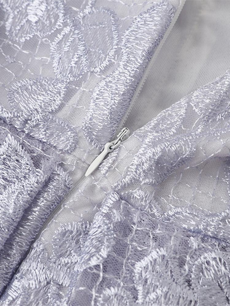 Fiona Printed Lace Corset Dress - ItemBear.com