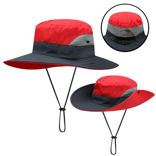 Girls Ponytail Summer Sun Hat Wide Brim UV Protection - ItemBear.com