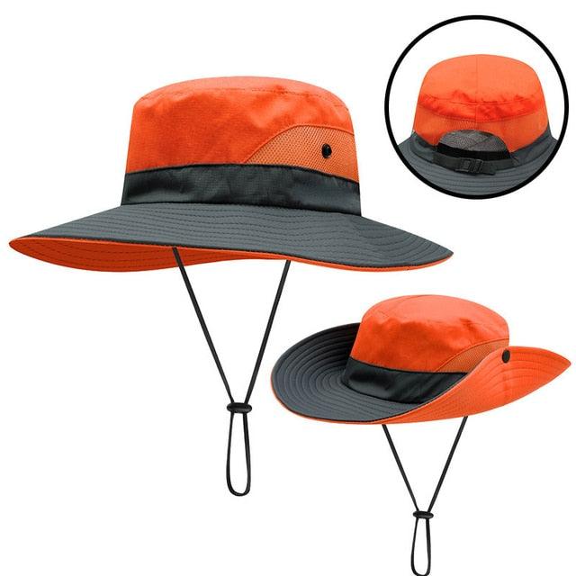 Girls Ponytail Summer Sun Hat Wide Brim UV Protection - ItemBear.com