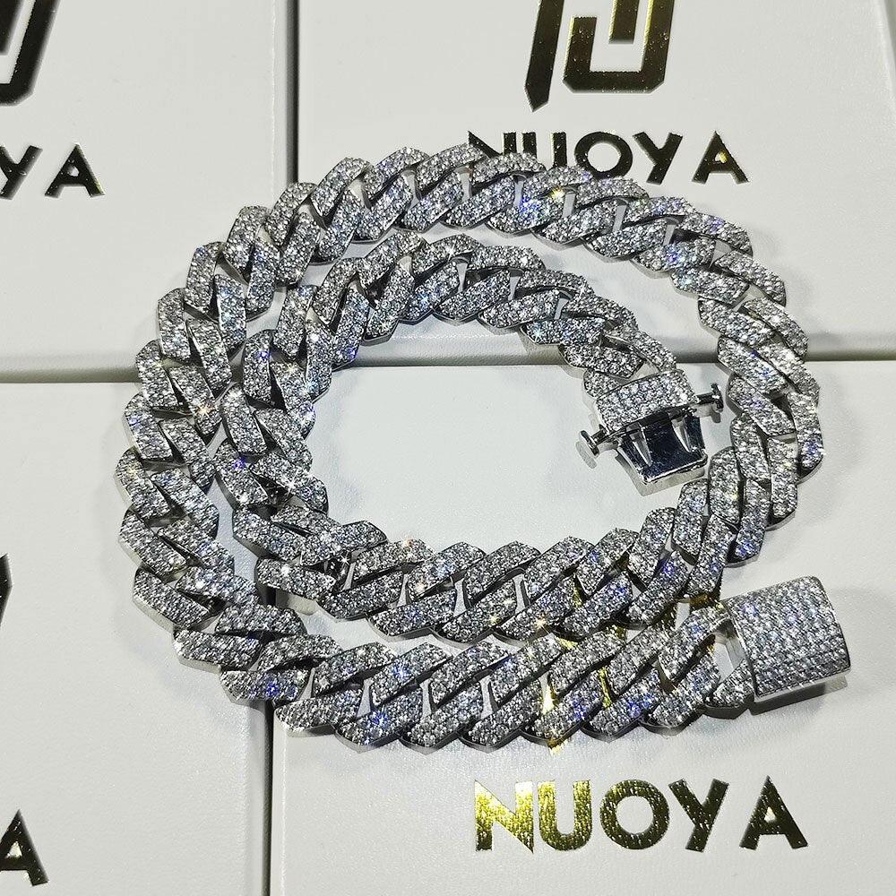 Gold Plated Iced Out Chain for Men and Women Cuban Chain Necklace - ItemBear.com