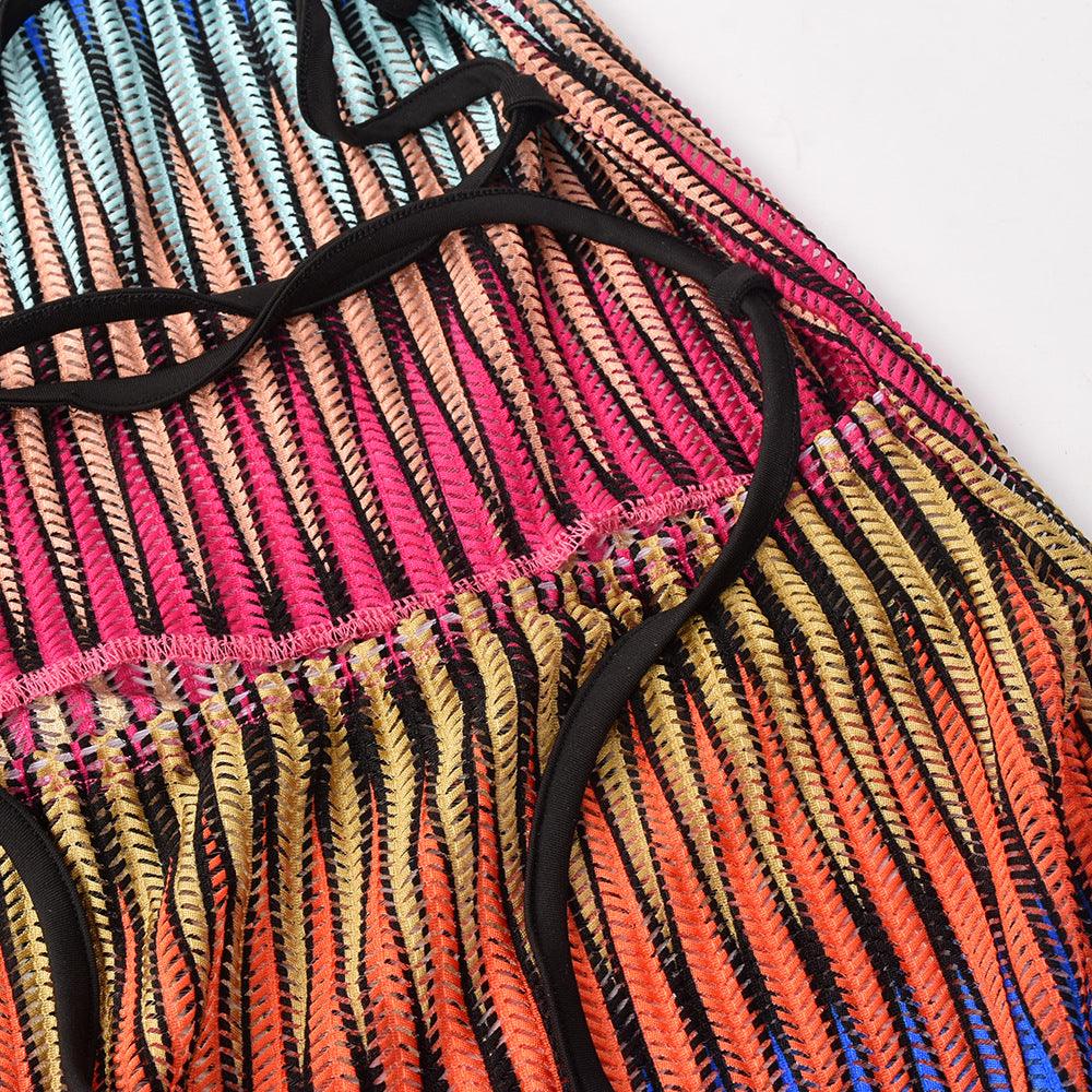 Gradient Mesh Mini Dress - ItemBear.com