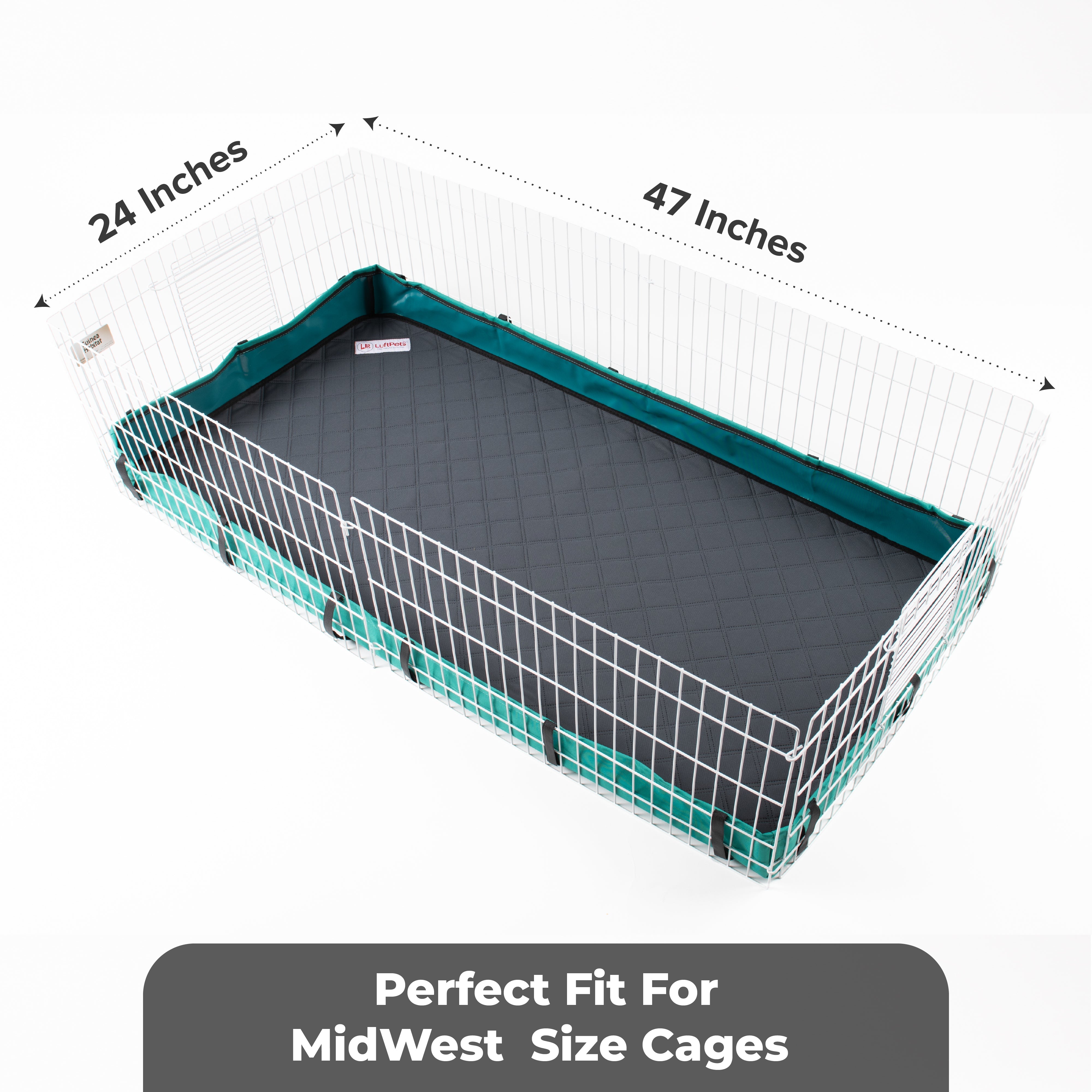 LuftPets Original Rabbit & Guinea Pig Cage Liners for MidWest Cages