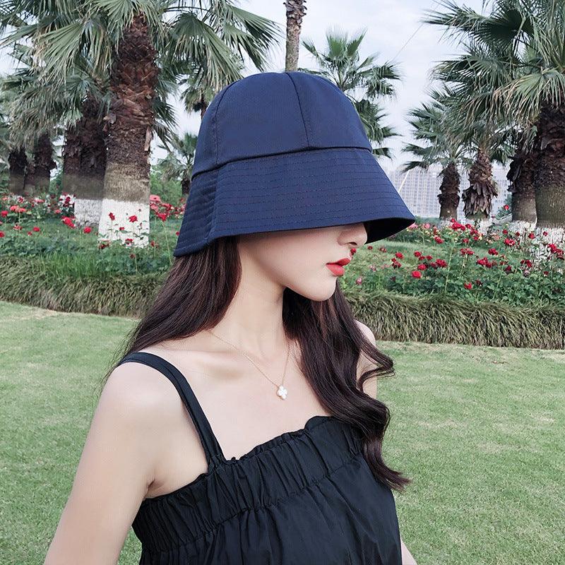 Hat female Korean version of the net red summer fisherman hat Japanese small INS bucket cap fashion retro sun sunside cap - ItemBear.com