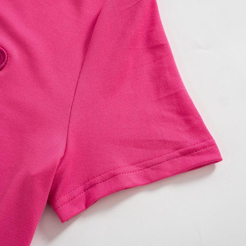 Heart-Embroider Bodycon Mini Dress - ItemBear.com