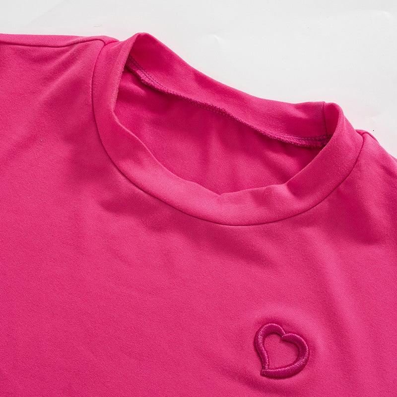 Heart-Embroider Bodycon Mini Dress - ItemBear.com