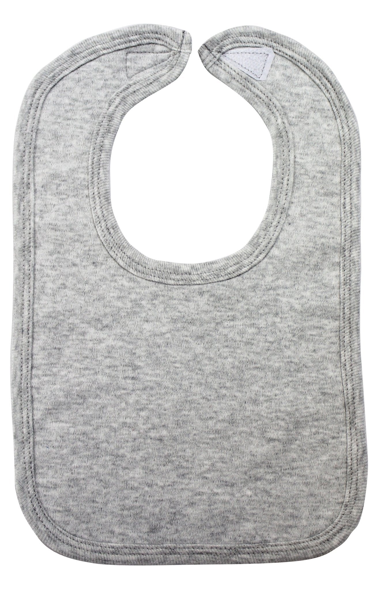 Heather Grey Interlock Bib - ItemBear.com