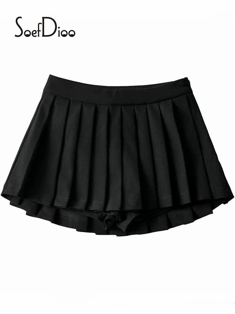 High Waist Side Zipper Skirt - ItemBear.com
