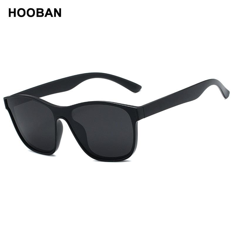 HOOBAN 2021 New Square Polarized Sunglasses Men Women Fashion Square Male Sun Glasses Brand Design One-piece Lens Eyewear UV400 - ItemBear.com