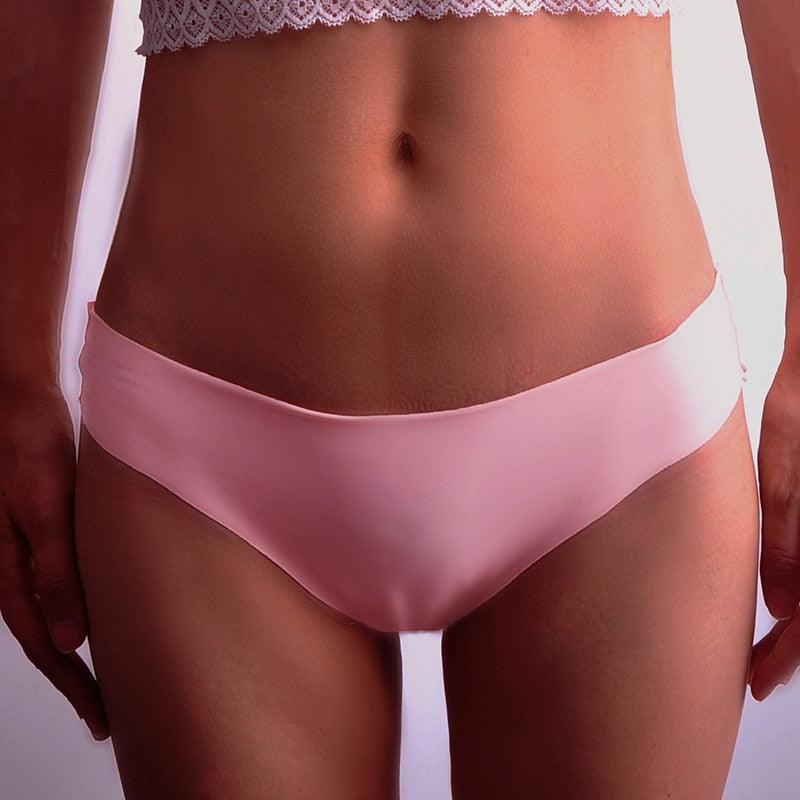 Hot Silk Sexy Women Thongs g string Seamless Panties Female Underwear Tanga Panties Low-Rise Lingerie Panty Intimates 3pcs ac125 - ItemBear.com
