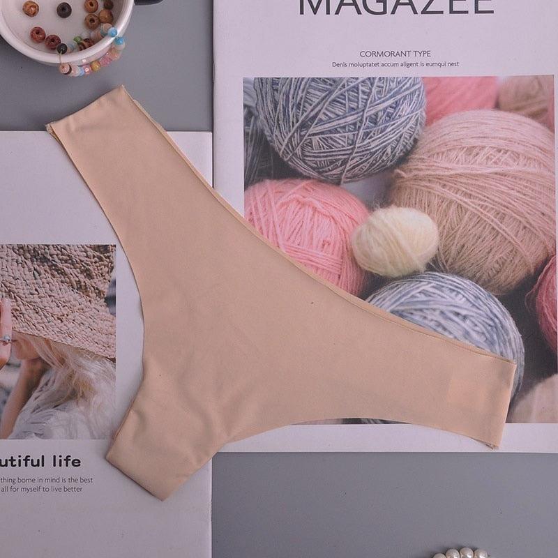 Hot Silk Sexy Women Thongs g string Seamless Panties Female Underwear Tanga Panties Low-Rise Lingerie Panty Intimates 3pcs ac125 - ItemBear.com