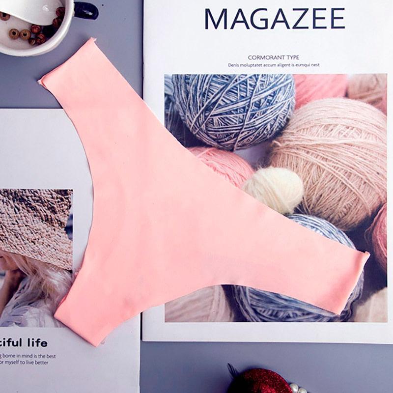 Hot Silk Sexy Women Thongs g string Seamless Panties Female Underwear Tanga Panties Low-Rise Lingerie Panty Intimates 3pcs ac125 - ItemBear.com
