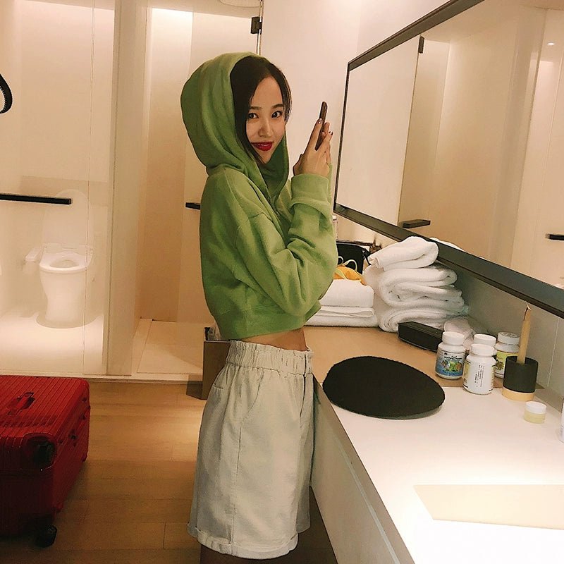 Ins American Hot High-Waisted Crop Thin Sweater - ItemBear.com