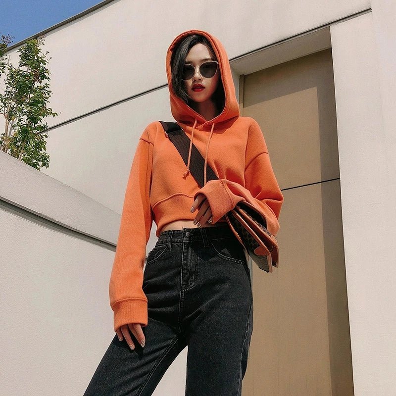 Ins American Hot High-Waisted Crop Thin Sweater - ItemBear.com