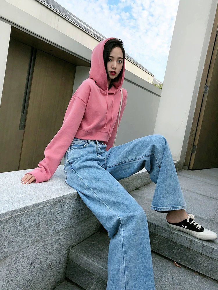 Ins American Hot High-Waisted Crop Thin Sweater - ItemBear.com