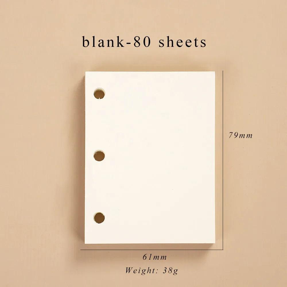 JIANWU Creative Cute Transparent 3 ring Mini Loose-leaf Hand Book Student Portable Notebook ring binder Kawaii School Supplies - ItemBear.com