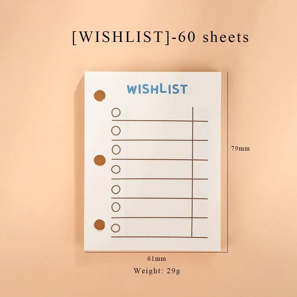 JIANWU Creative Cute Transparent 3 ring Mini Loose-leaf Hand Book Student Portable Notebook ring binder Kawaii School Supplies - ItemBear.com