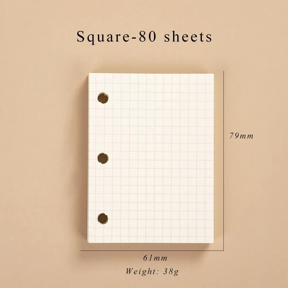 JIANWU Creative Cute Transparent 3 ring Mini Loose-leaf Hand Book Student Portable Notebook ring binder Kawaii School Supplies - ItemBear.com