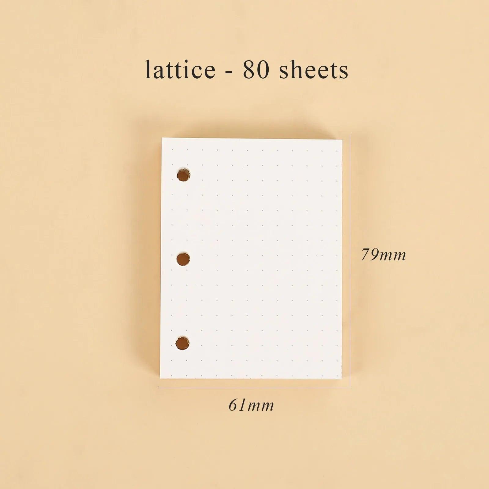 JIANWU Creative Cute Transparent 3 ring Mini Loose-leaf Hand Book Student Portable Notebook ring binder Kawaii School Supplies - ItemBear.com