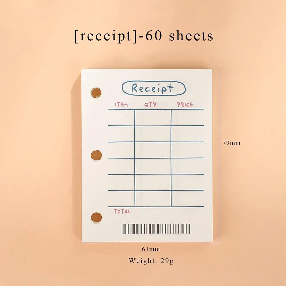 JIANWU Creative Cute Transparent 3 ring Mini Loose-leaf Hand Book Student Portable Notebook ring binder Kawaii School Supplies - ItemBear.com