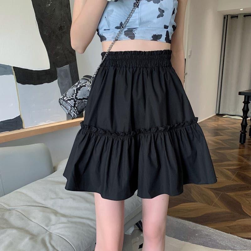 Kawaii A-Line High Waisted Mini Skirt - ItemBear.com