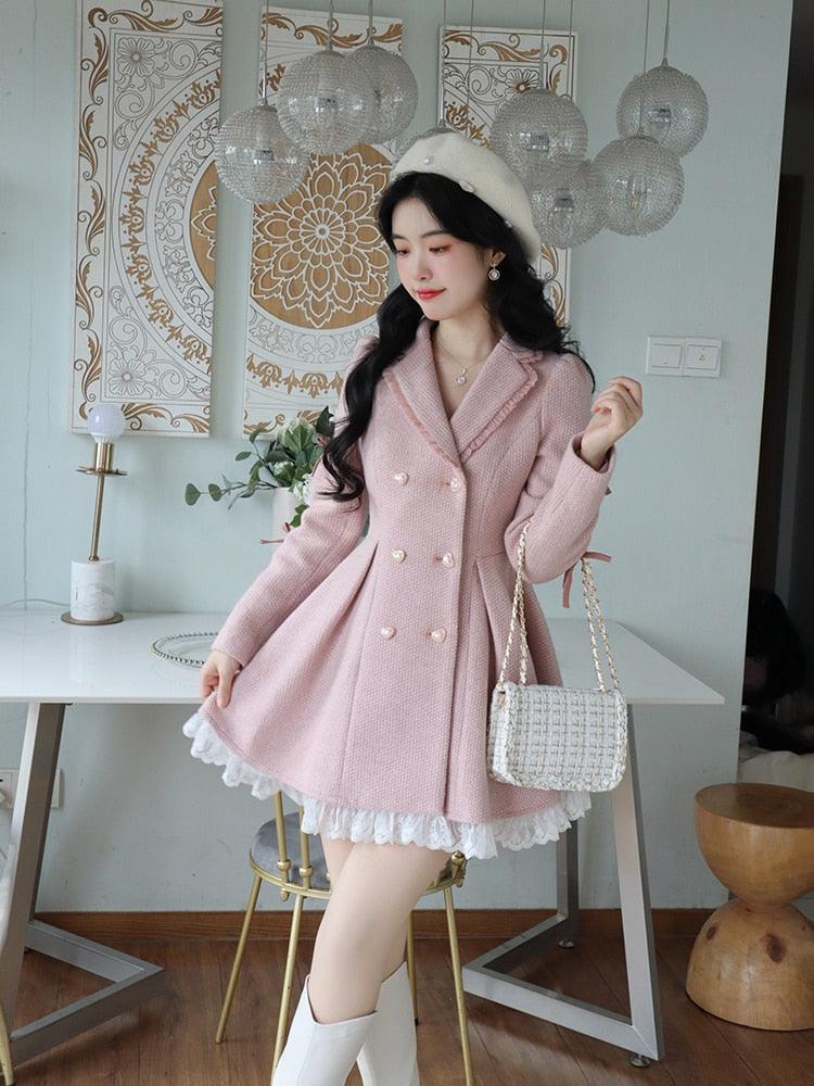 Korean Style Lace Party Mini Dress - ItemBear.com